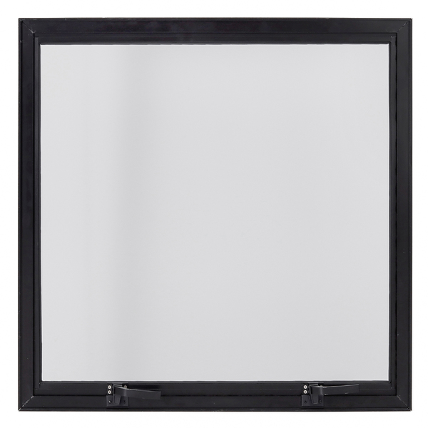 Janela Maxim-ar 0,80x0,80m Alumínio Pintado Preto Linha Vivace Artens