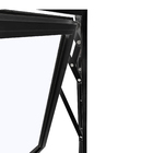 Janela Maxim-ar 1 Alumínio Pintado Preto Veneza com Vidro Transparente 0,80x1,00m 3A Alumínio