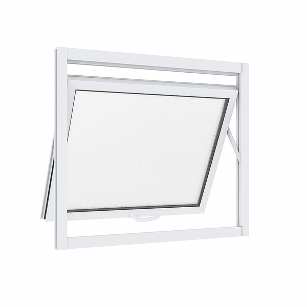 Janela Maxim Ar 1 Seção Aluminio Branco Linha 25 - 60x60