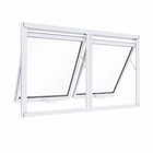 Janela Maxim Ar 2 Seções Aluminio Branco Linha 25 - 80x180