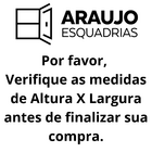 Janela Maxim Ar 3 Seções Aluminio Preto Com Grade Linha 25 -