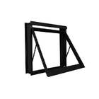 Janela Maxim-ar 2 Folhas Alumínio Pintado Preto Stander n/a com Vidro Transparente 60x60cm CRV