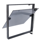 Maxim-Ar 0,60x0,60m Vidro Fumê 8mm Temperado Alumínio Preto TPCLEAN