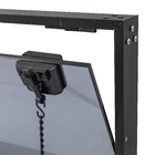 Maxim-Ar 0,60x0,60m Vidro Fumê 8mm Temperado Alumínio Preto TPCLEAN