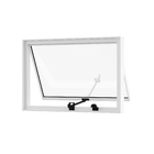 Janela Alumínio Maxim-ar 40x60cm com Vidro Liso Linha Slim Líder Preta