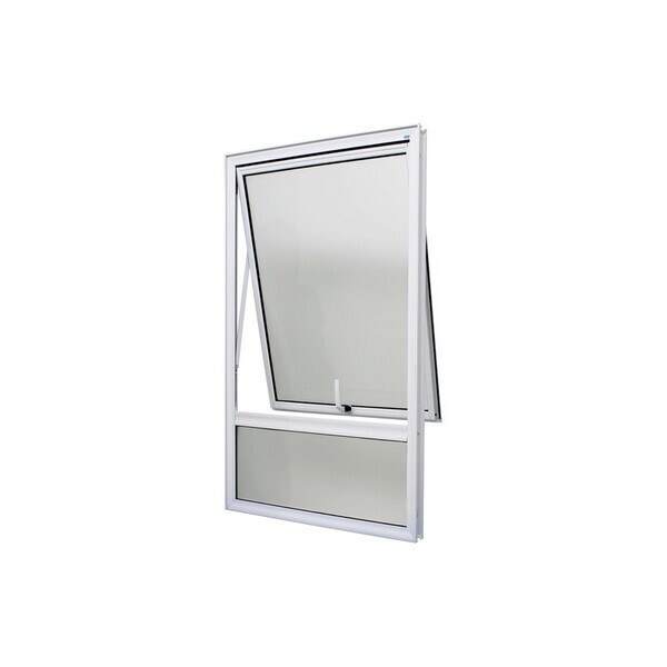 Janela Maxim-ar Alumínio Branco 100x50 Com Fixo Inferior Sem