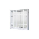 Janela Maxim-ar Alumínio Branco 50x50 Com Grade Jap Perfecta