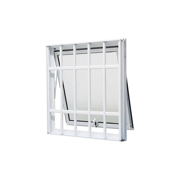 Janela Maxim-ar Alumínio Branco 50x50x9,5 Com Grade Jap Perfe