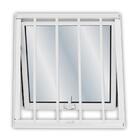 Janela Maxim Ar Alumínio Com Grade Maxx Branca - 60x60