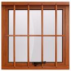 Janela Maxim Ar Alumínio Com Grade Maxx Madeiro - 60x80