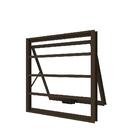 Janela Maxim Ar Alumínio Premium Com Grade Horizontal Bronze