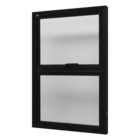 Janela Maxim-ar Alumínio Preto 120x60 Duas Seções Verticais J