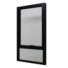 Janela Maxim-ar Alumínio Preto 120x80x5,3cm Com Bandeira Infe