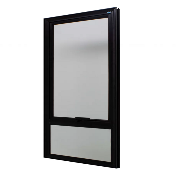 Janela Maxim-ar Alumínio Preto 120x80x5,3cm Com Bandeira Infe