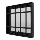 Janela Maxim-ar Alumínio Preto 60x60x9,5cm Com Grade Jap Perf