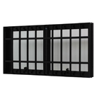 Janela Maxim-ar Alumínio Preto 80x120 Com Grade Jap Perfecta