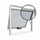 Janela Maxim-ar Com Grade 100cmx60cm Em Alumínio Branco Com V