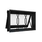 Janela Maxim-ar De Aço 40 X 60 X 12 Cm Preto Grade Mosaico Ri