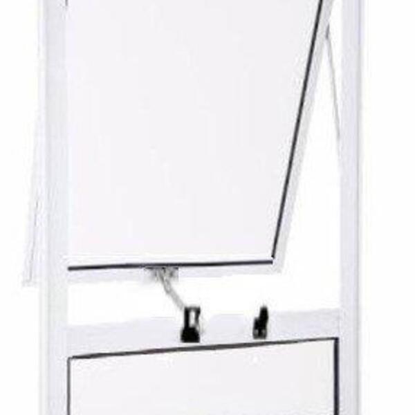 Janela Maxim Ar De Alumínio 01 Seção Classic Branca - 80x60