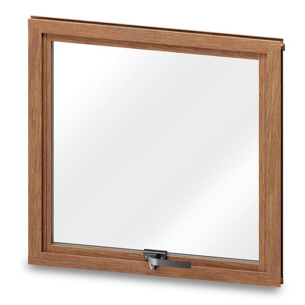 Janela Maxim Ar De Alumínio Maxx Amadeirado - 40x40