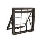 Janela Maxim-ar Grade Quadriculada Black Em Aço 60 X 80 X 8 C