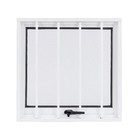 Janela Maxim Ar Com Grade de Alumínio 60x60cm Ullian