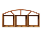 Janela Maxim-ar Panorâmica 100cm Arco Em Madeira Maciça Cedro