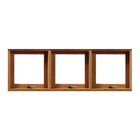 Janela Maxim-ar Panorâmica 60cm Reta Em Madeira Maciça Cedro