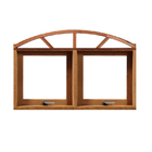 Janela Maxim-ar Panorâmica 80cm Arco Em Madeira Maciça Cedro