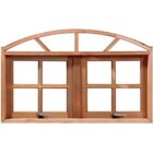 Janela Maxim-ar Quadriculada 100cm Arco Em Madeira Maciça Ced