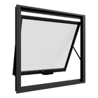 Janela Maxim-ar Sem Grade 80cmx60cm Em Alumínio Preto Com Vid