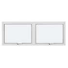 Janela Maxim-ar 2 Folhas Alumínio Pintado Branco Sob Medida Linha 25 OGB Esquadrias