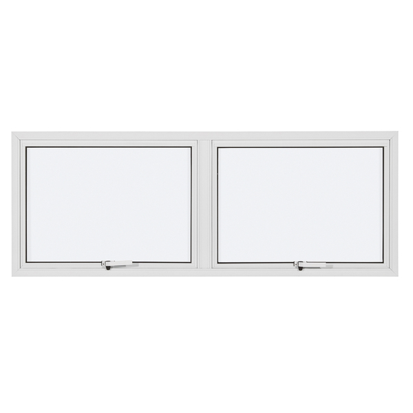 Janela Maxim-ar 2 Folhas Alumínio Pintado Branco Sob Medida Linha 25 OGB Esquadrias