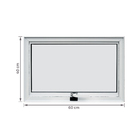 Janela de Alumínio Maxim-ar 40x60cm com Vidro 4mm Mini Boreal Vivace Artens Branca