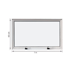 Janela de Alumínio Maxim-ar 60x100cm com Vidro 4mm Mini Boreal Vivace Artens Branca