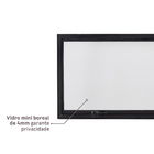 Janela de Alumínio Maxim-ar 60x100cm com Vidro 4mm Mini Boreal Vivace Artens Preta
