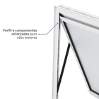 Janela de Alumínio Maxim-ar 60x40cm com Vidro 4mm Mini Boreal Vivace Artens Branca