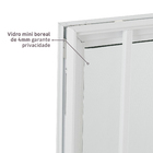 Janela de Alumínio Maxim-ar 60x60cm com Grade e Vidro 4mm Mini Boreal Vivace Artens Branca