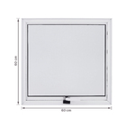 Janela de Alumínio Maxim-ar 60x60cm com Vidro 4mm Mini Boreal Vivace Artens Branca