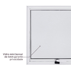 Janela de Alumínio Maxim-ar 60x60cm com Vidro 4mm Mini Boreal Vivace Artens Branca