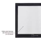 Janela de Alumínio Maxim-ar 60x60cm com Vidro 4mm Mini Boreal Vivace Artens Preta
