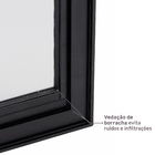 Janela de Alumínio Maxim-ar 60x60cm com Vidro 4mm Mini Boreal Vivace Artens Preta