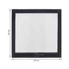 Janela de Alumínio Maxim-ar 60x60cm com Vidro 4mm Mini Boreal Vivace Artens Preta
