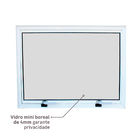 Janela de Alumínio Maxim-ar 60x80cm com Vidro 4mm Mini Boreal Vivace Artens Branca