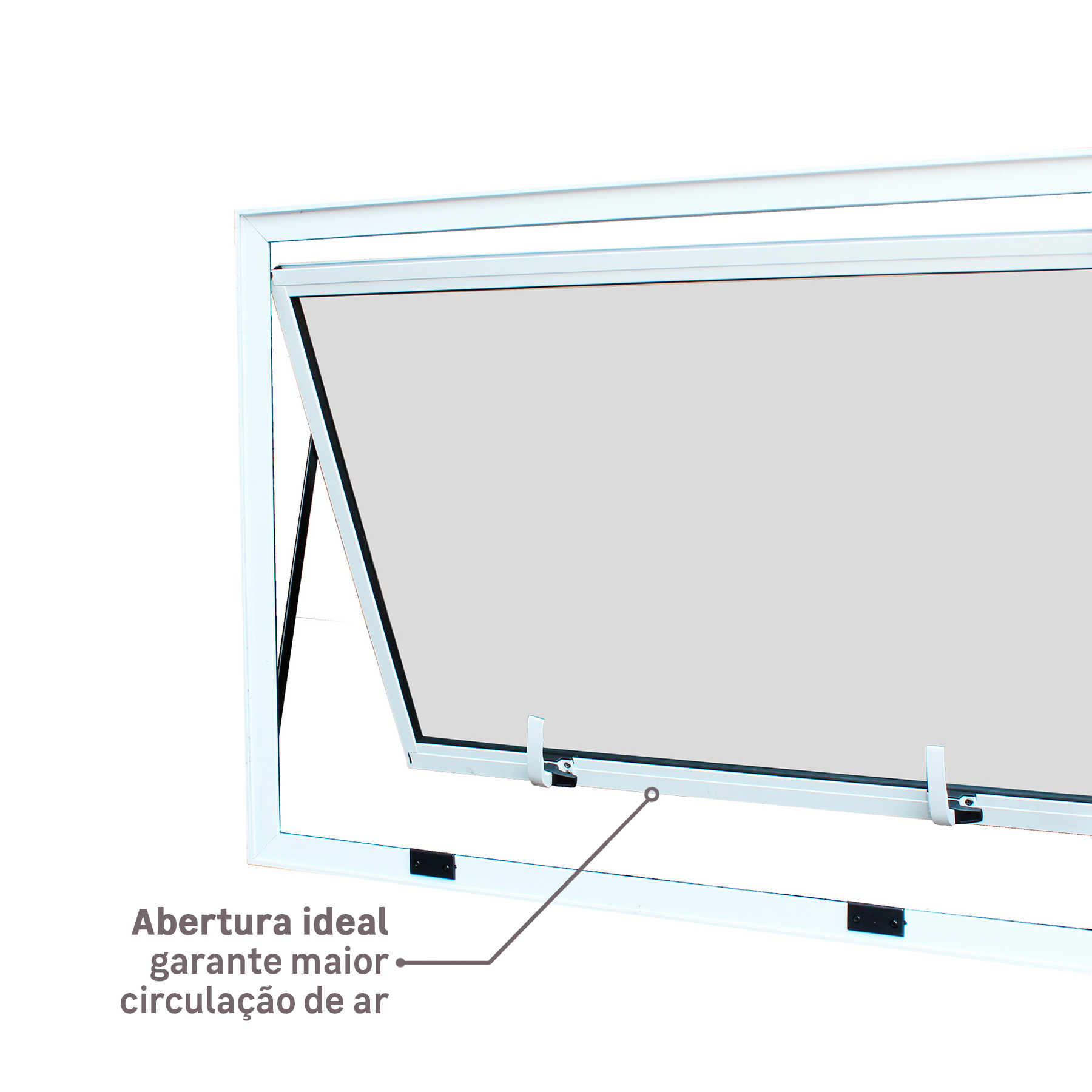 Janela de Alumínio Maxim-ar Vivace Isoxa: Abertura ideal garante maior circulação de ar