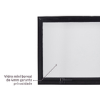 Janela de Alumínio Maxim-ar 60x80cm com Vidro 4mm Mini Boreal Vivace Artens Preta