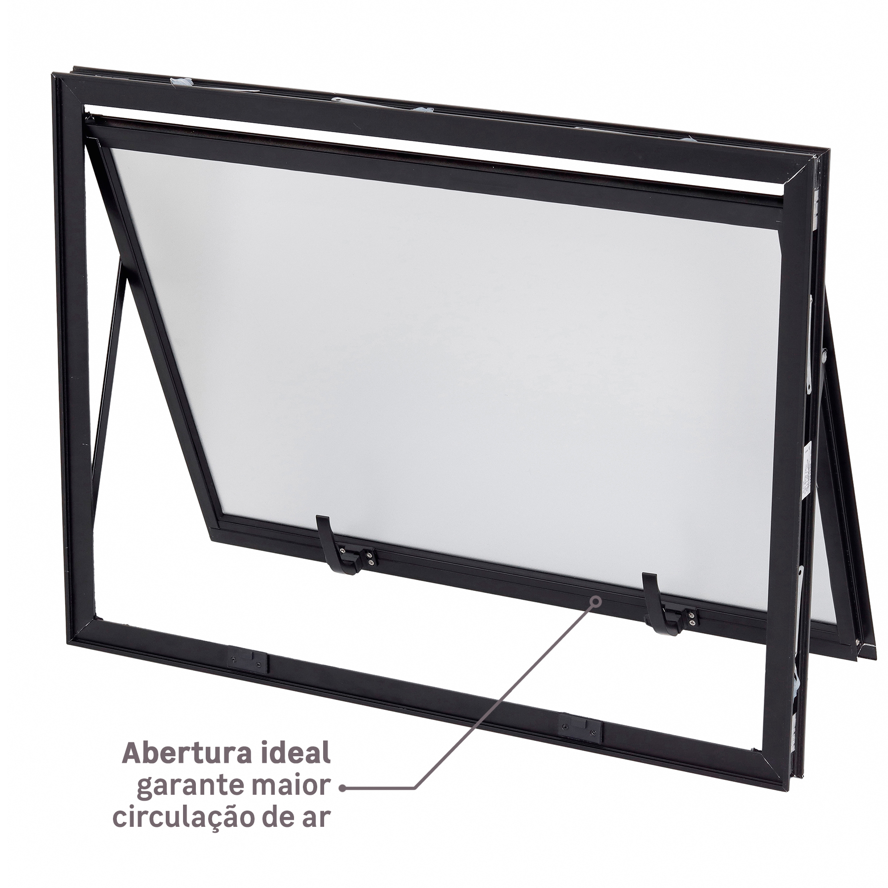 Janela de Alumínio Maxim-ar Vivace Isoxa: Abertura ideal garante maior circulação de ar