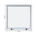 Janela de Alumínio Maxim-ar 80x80cm com Vidro 4mm Mini Boreal Vivace Artens Branca