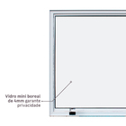 Janela de Alumínio Maxim-ar 80x80cm com Vidro 4mm Mini Boreal Vivace Artens Branca