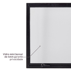 Janela de Alumínio Maxim-ar 80x80cm com Vidro 4mm Mini Boreal Vivace Artens Preta